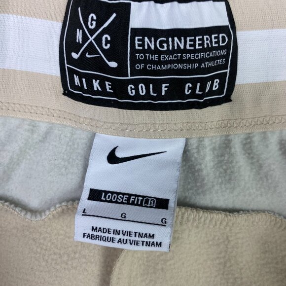 Nike Golf Club Sweatpants Joggers Men's Large Sand Drift Engineered FQ1162-126 - Picture 8 of 14